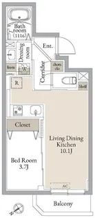 ルネサンスコート門前仲町【4階】の間取り
