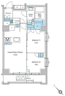 プレディアコート西葛西【3階】の間取り