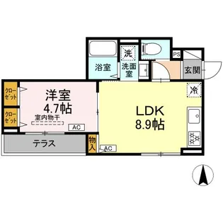 セレスティア東葛西V【1階】の間取り
