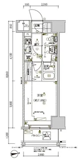 メインステージ南砂町Ⅱ【14階】の間取り