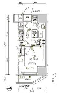 メインステージ南砂町Ⅱ【1404号室】の間取り