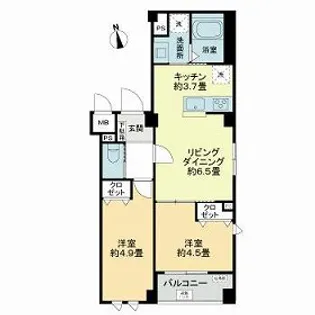 ルミケオ大手町【2階】の間取り