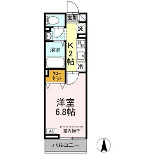 フォレスト ヤマザキ【3階】の間取り