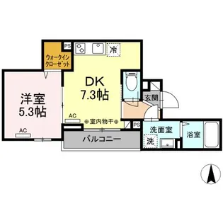 アヴァンス東日暮里【2階】の間取り
