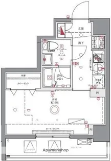 ユリカロゼAZ亀戸Ⅱ【7階】の間取り