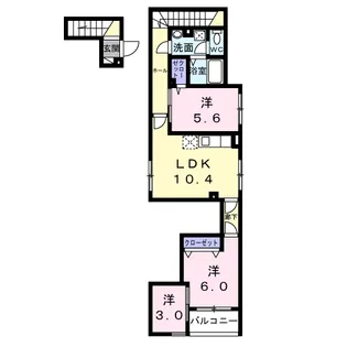 S.T.R【2階】の間取り