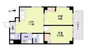 スワンレイク三ノ輪【5階】の間取り