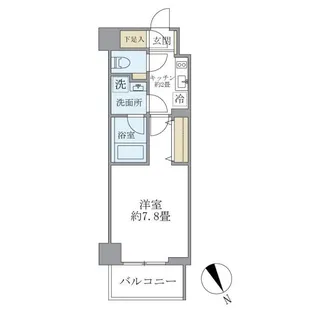 KDXレジデンス浅草【6階】の間取り