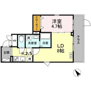 PLACE.DE.La.pierre【1階】の間取り
