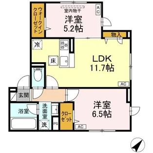 SKD一之江 (廃止)【1階】の間取り