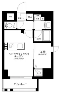 東京都千代田区神田三崎町2丁目【マンション】の間取り