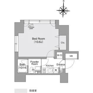 コンフォリア・リヴ森下MUTIO【3階】の間取り