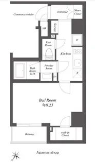 ルクレ押上【9階】の間取り