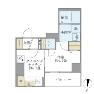 シティフォレスト森下【5階】の間取り