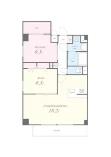 マークス桜【5階】の間取り