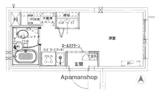 CREAL住吉Ⅱ【2階】の間取り