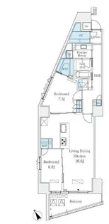 LE UNDEUX南青山【11階】の間取り