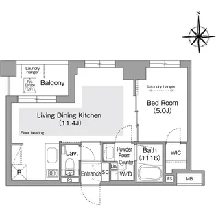 コンフォリア・リヴ文京護国寺【1階】の間取り