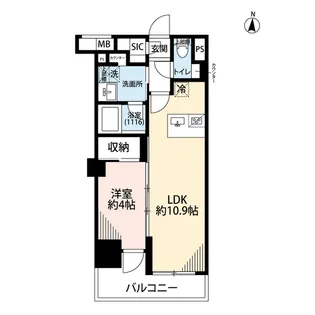 プレール・ドゥーク亀戸Ⅵ【8階】の間取り