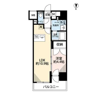 プレール・ドゥーク亀戸Ⅵ【2階】の間取り