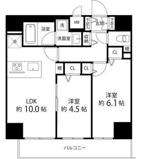 SAION町屋【13階】の間取り