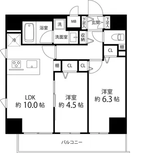 SAION町屋【9階】の間取り