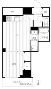 パレスシンシア江東橋【14階】の間取り