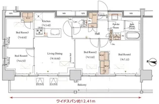 ブランシエスタ木場【3階】の間取り