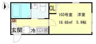 NEST HIRAI【2階】の間取り