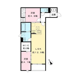 CASA COMFORT カーサコンフォート【101号室号室】の間取り