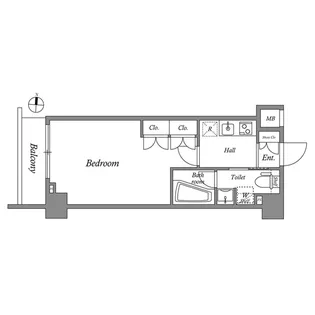 MFPRコート菊川【1階】の間取り