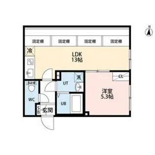 PARK LILA住吉【5階】の間取り