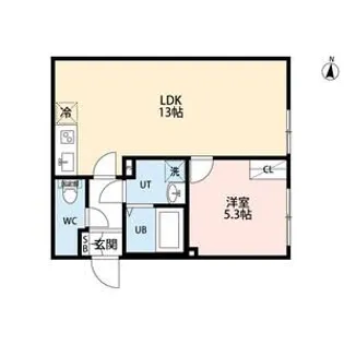 PARK LILA住吉【4階】の間取り