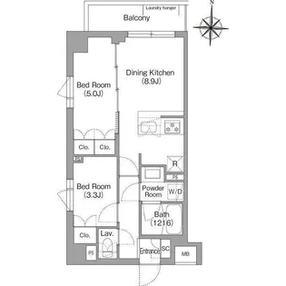 BPRレジデンス大島【3階】の間取り