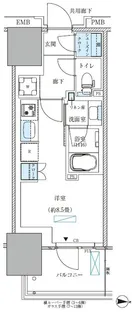 パークアクシス西大島コンフォートスクエア【8階】の間取り