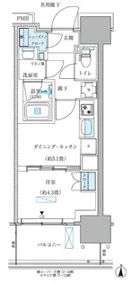パークアクシス西大島コンフォートスクエア【11階】の間取り