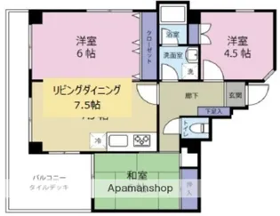 西川口グレースマンション【3F号室】の間取り