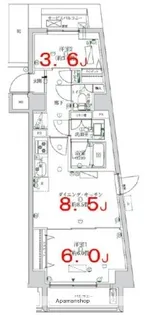 墨田区押上3丁目PJ【5階】の間取り