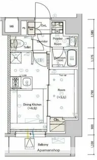 SYFORME SUMIYOSHIⅢ【3階】の間取り