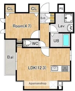 ジーグランデ森下【8階】の間取り