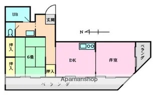 第六小﨑ビル【3階】の間取り