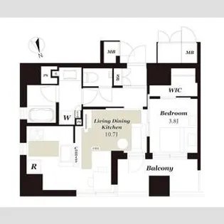 プレミスト明石町【5階】の間取り