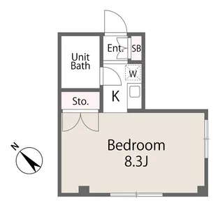 リバーサイド向陽【3階】の間取り