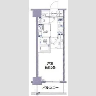 ジーベック両国【6階】の間取り