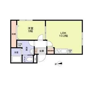 ワイエム東墨田【1階】の間取り