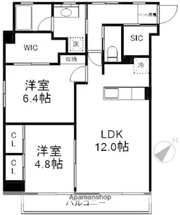 ライヴス行徳【2階】の間取り