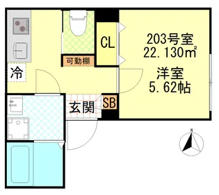 CFジオーレ町屋【2階】の間取り
