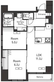 BELLEVIAGE KURAMAE【8階】の間取り