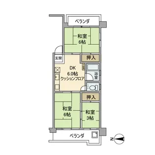 錦糸町第7ウイーンハイツ【2階】の間取り
