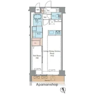ラグゼナ平井サウス【3階】の間取り